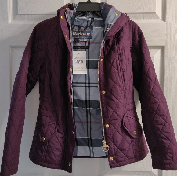 Barbour Millfire Diamond Hooded Jacket - Picture 2 of 4